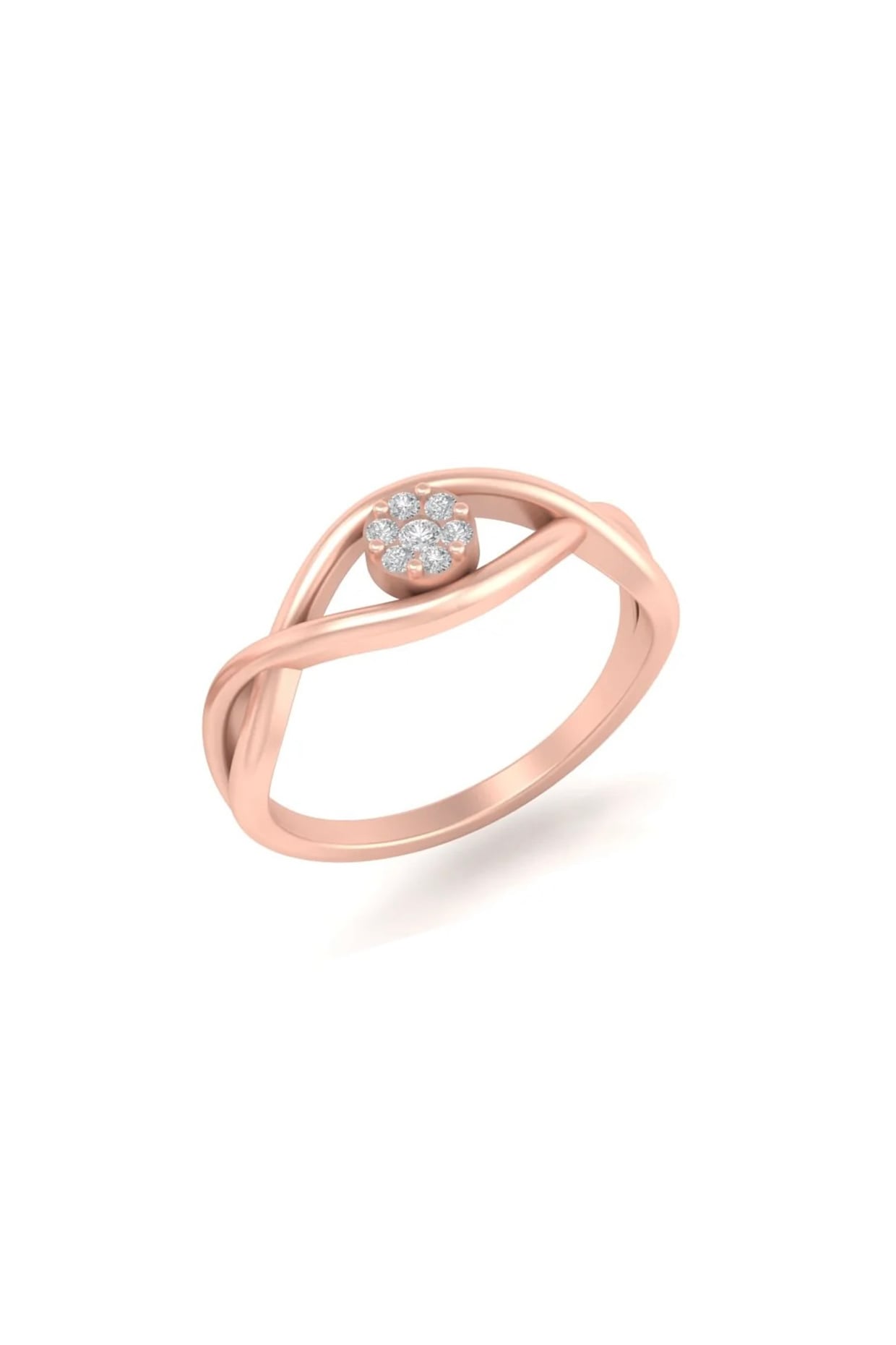 14Kt Rose Gold Ring With Lusha Lab Grown Diamonds