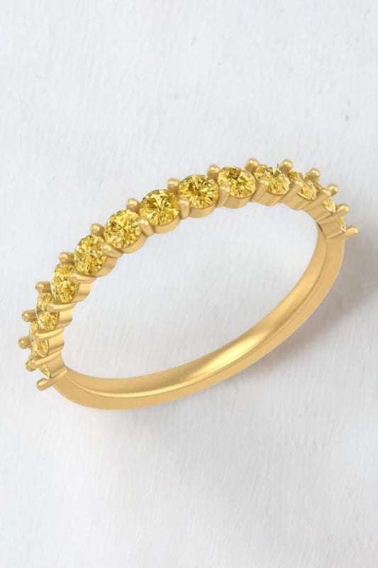 14Kt Yellow Gold Ring With Novan Lab Grown Diamonds