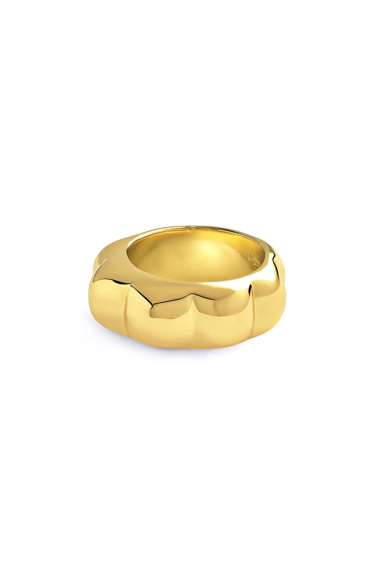 Gold Plated Melon Ring