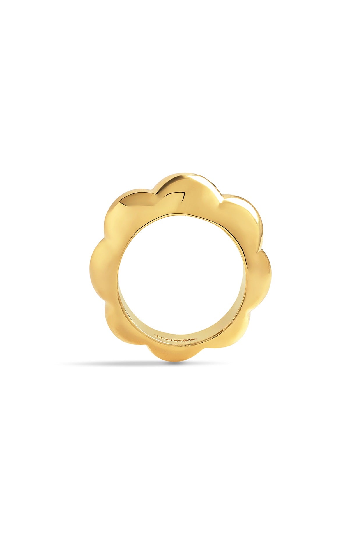 Gold Plated Melon Ring