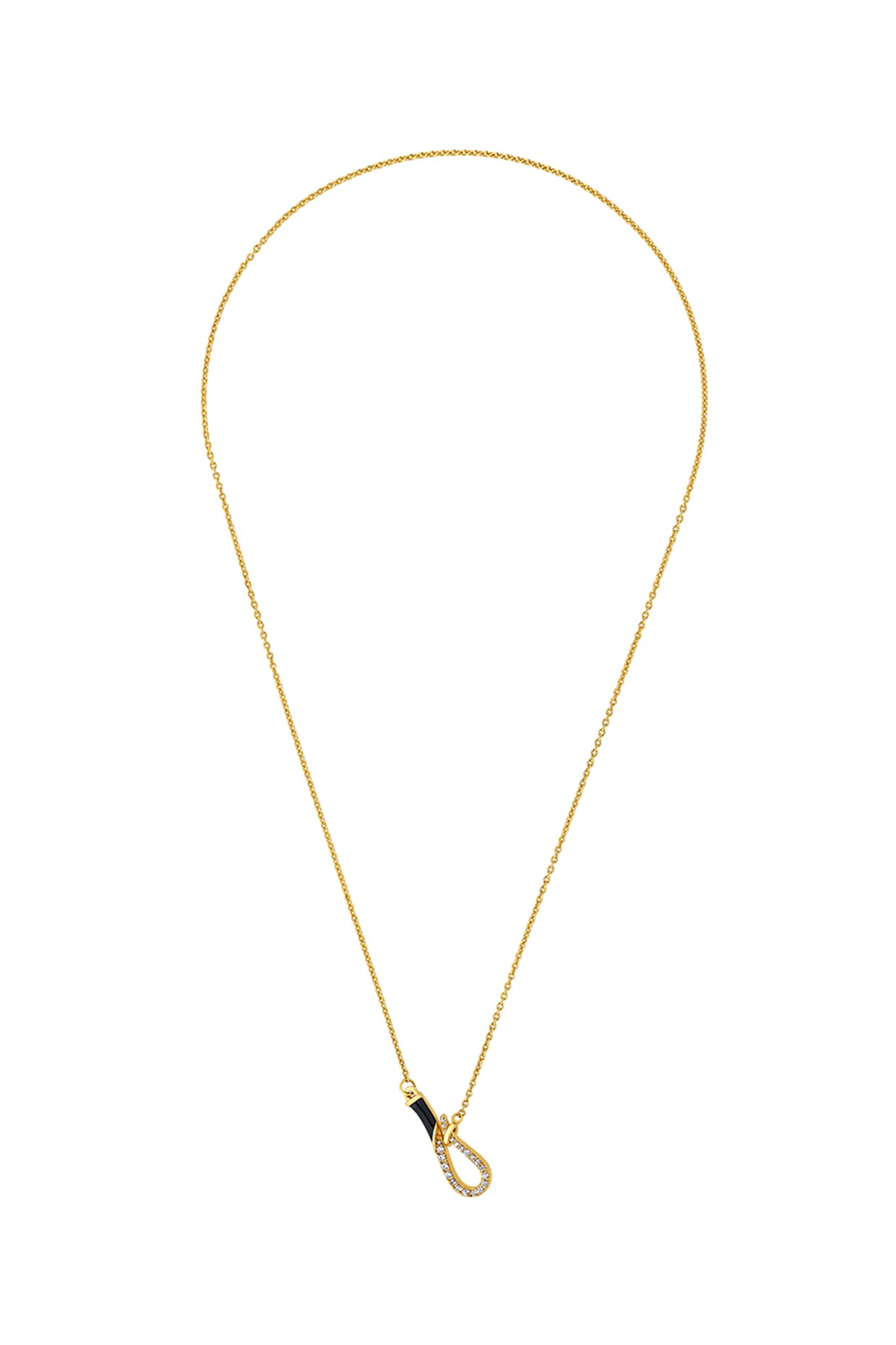 Gold Plated Gilded Hook Necklace