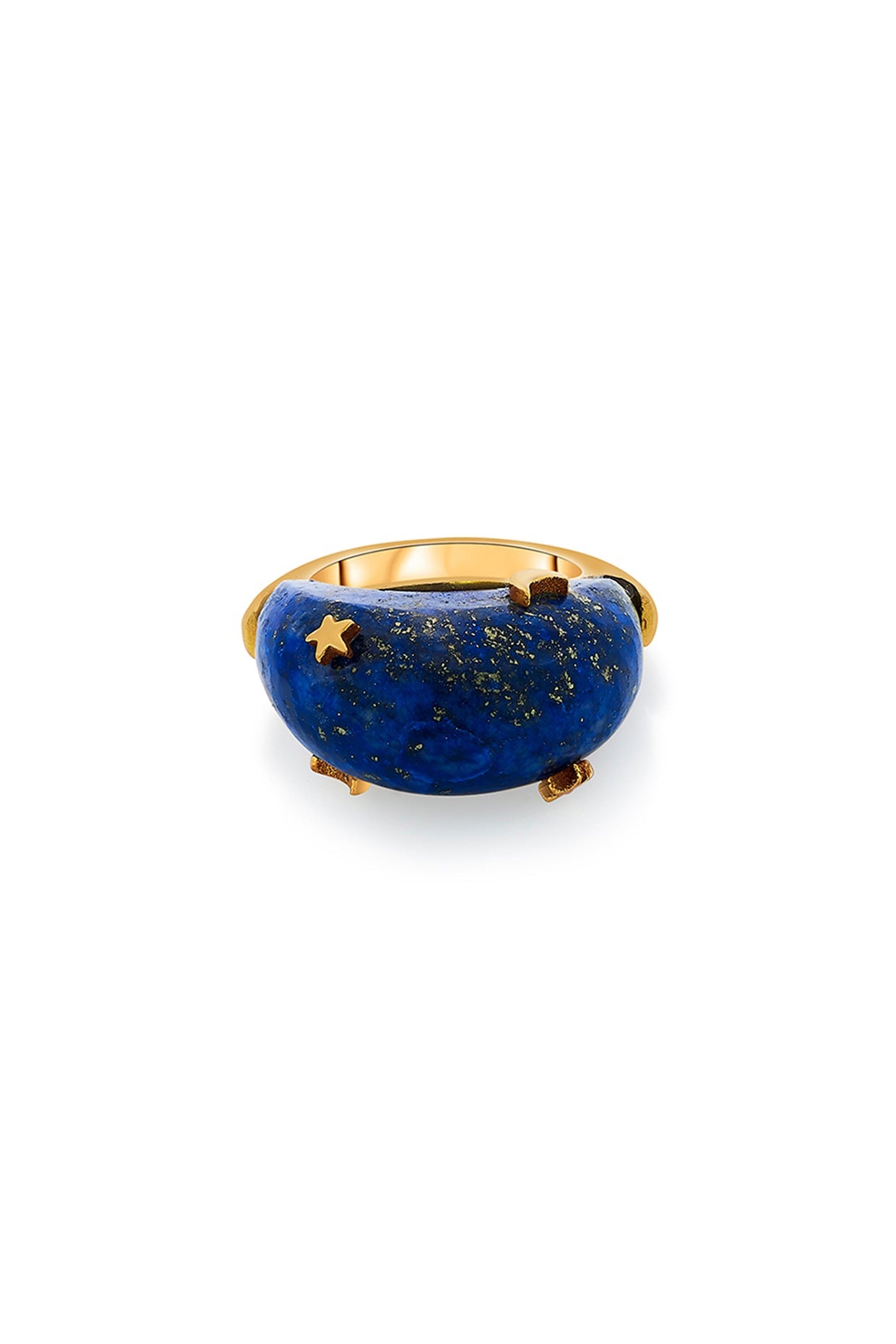 Gold Plated Celestial Lapis Ring