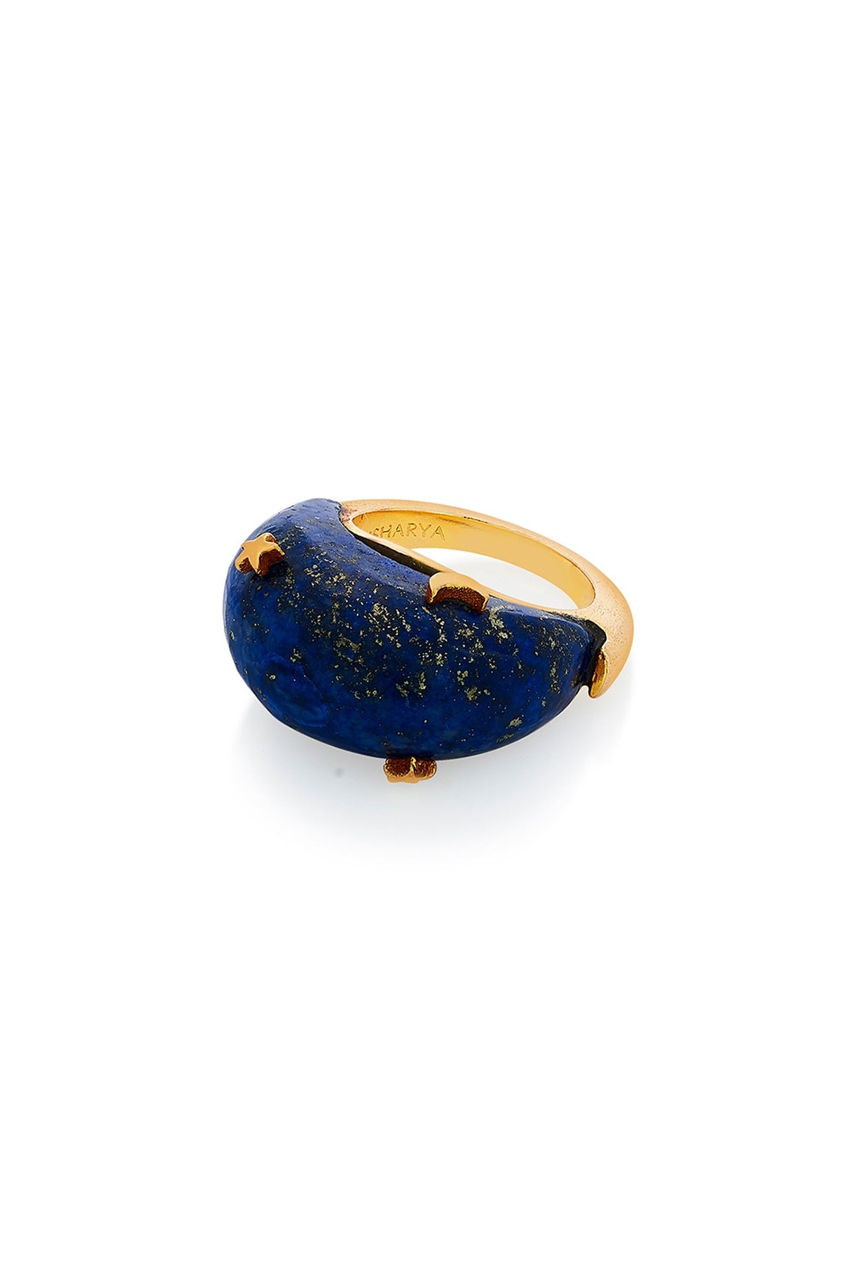 Gold Plated Celestial Lapis Ring