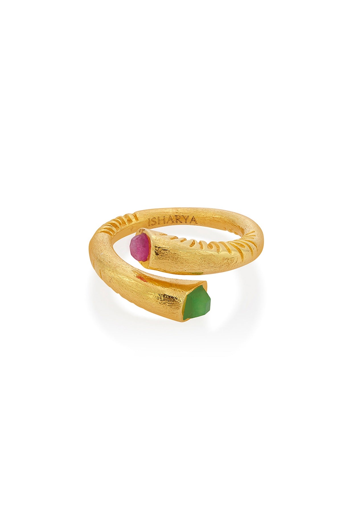 Gold Plated Marvel Jade Ring