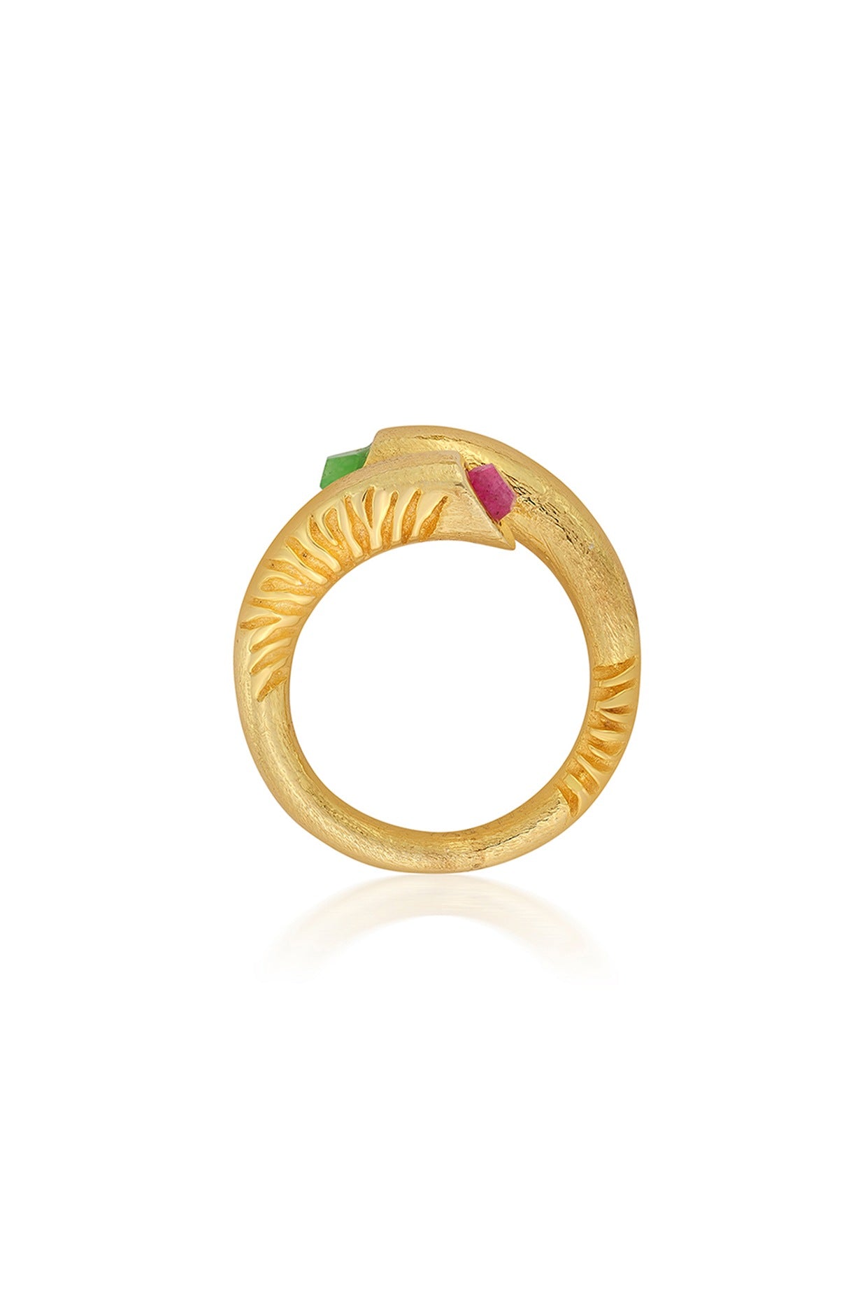 Gold Plated Marvel Jade Ring