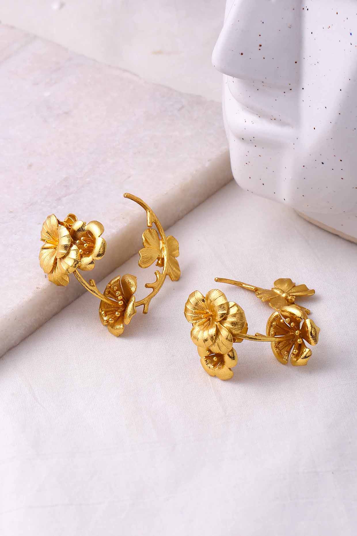 Gold Plated Hoop Earrings