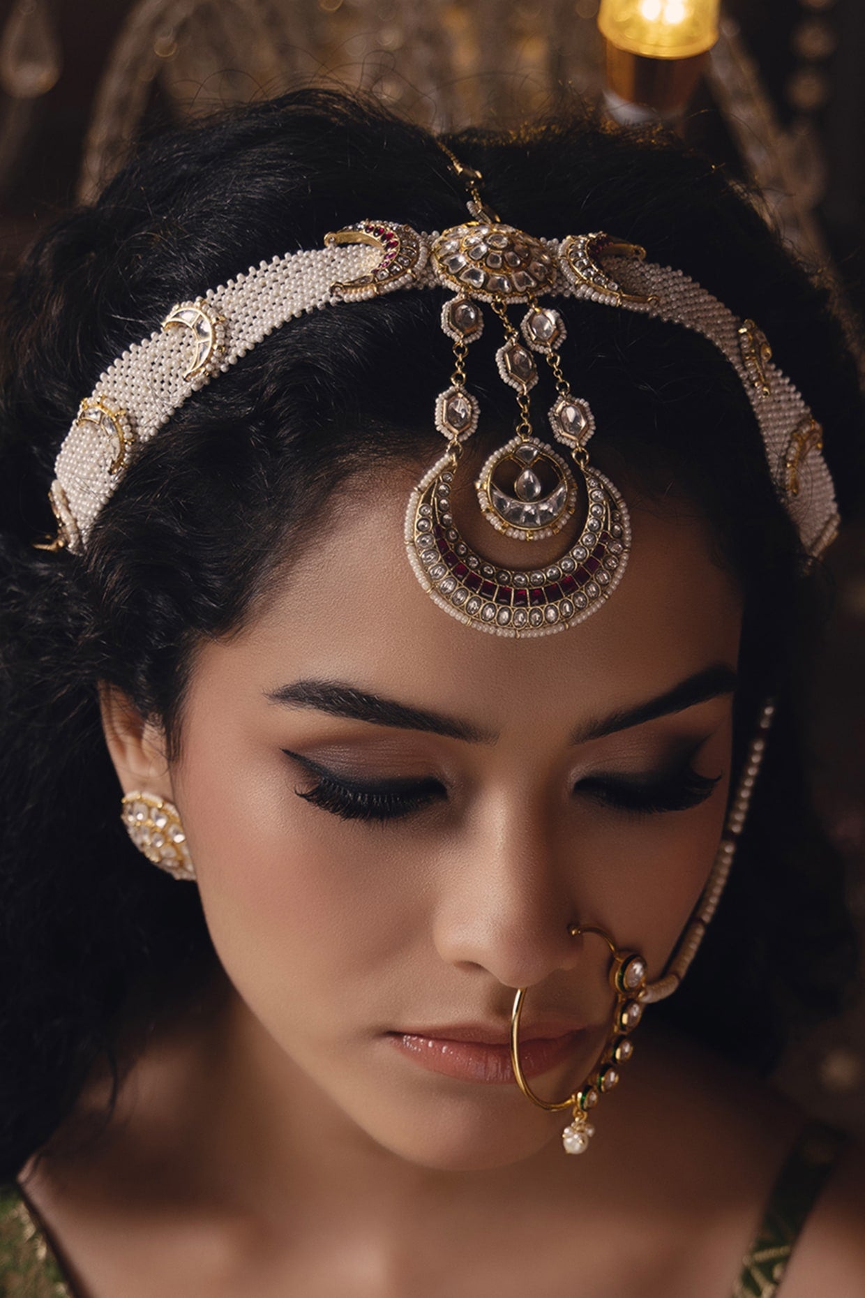 Gold Finish Mathapatti