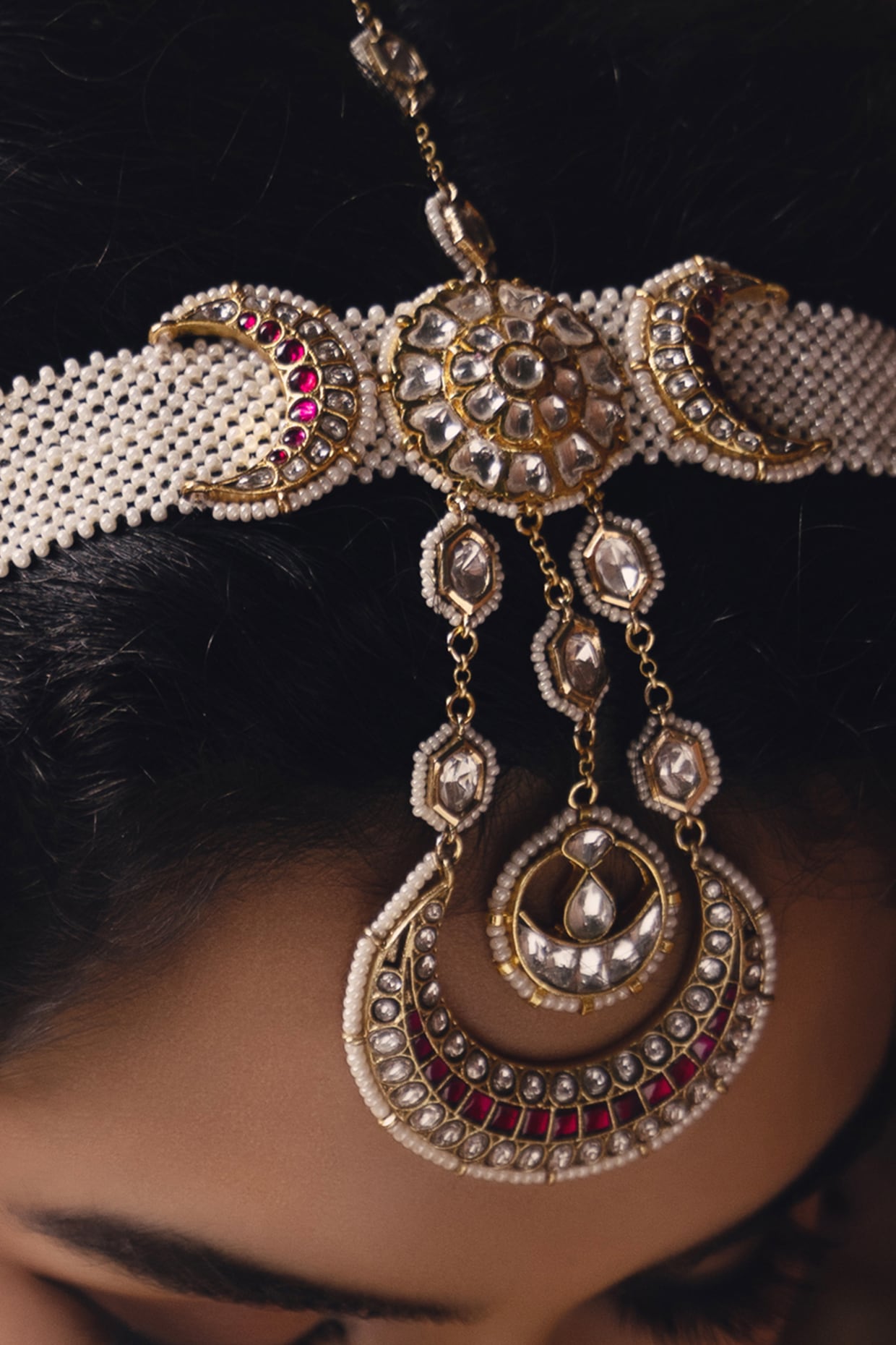 Gold Finish Mathapatti