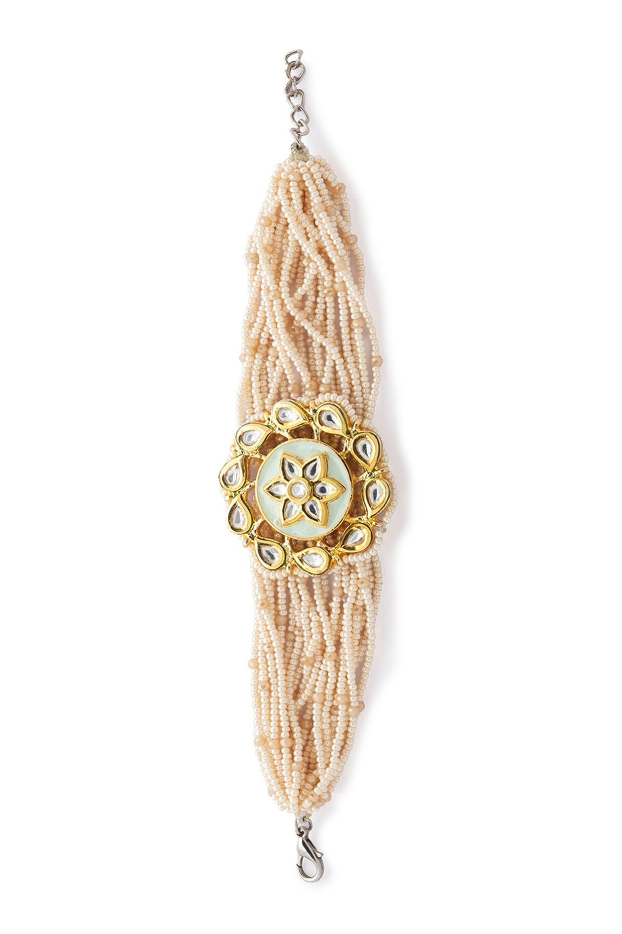 Gold Finish Meenakari Bracelet