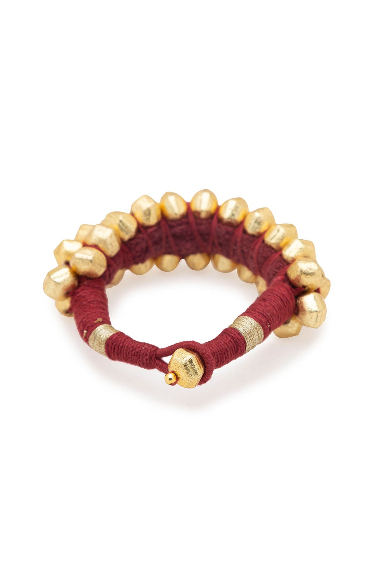 Gold Finish Beaded Bracelet