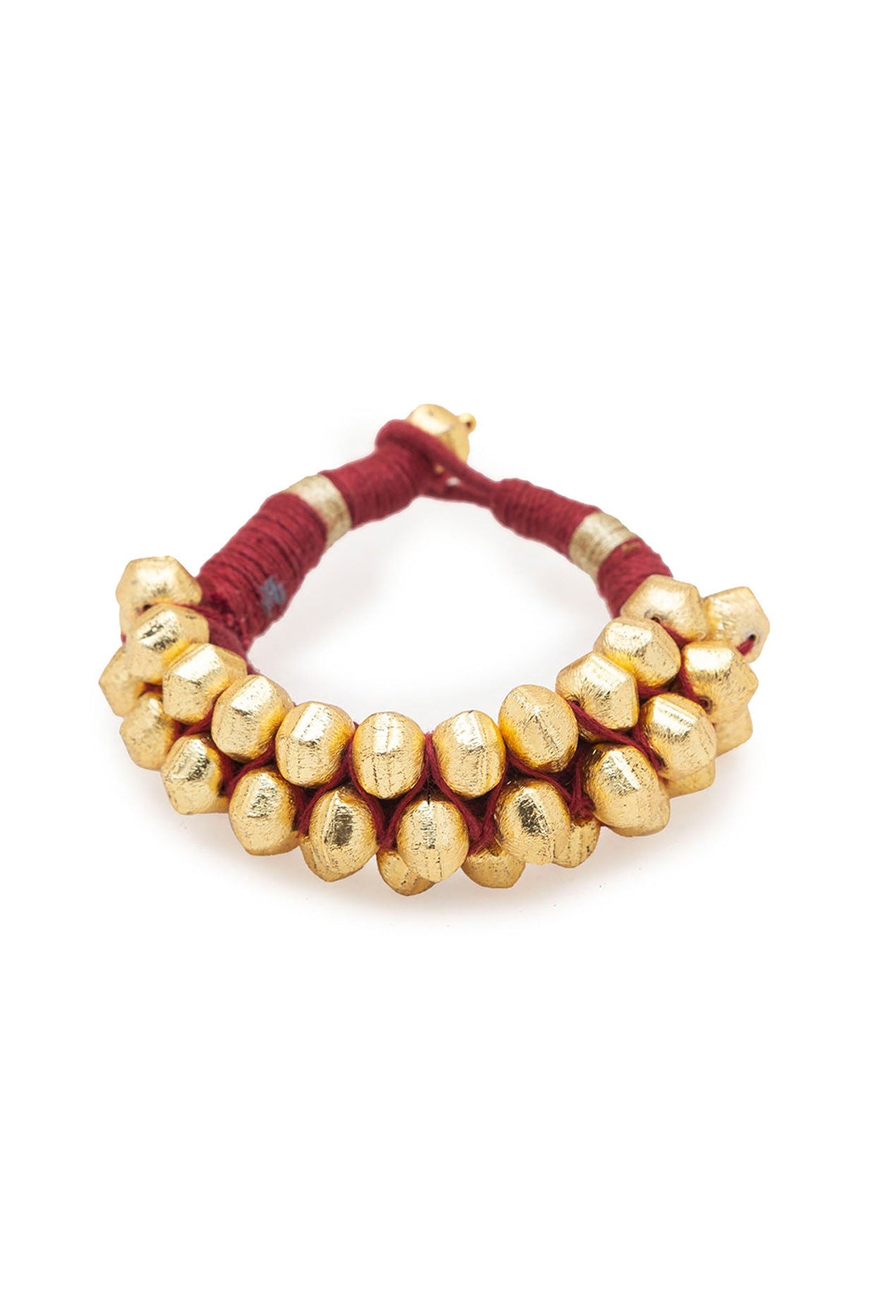 Gold Finish Beaded Bracelet