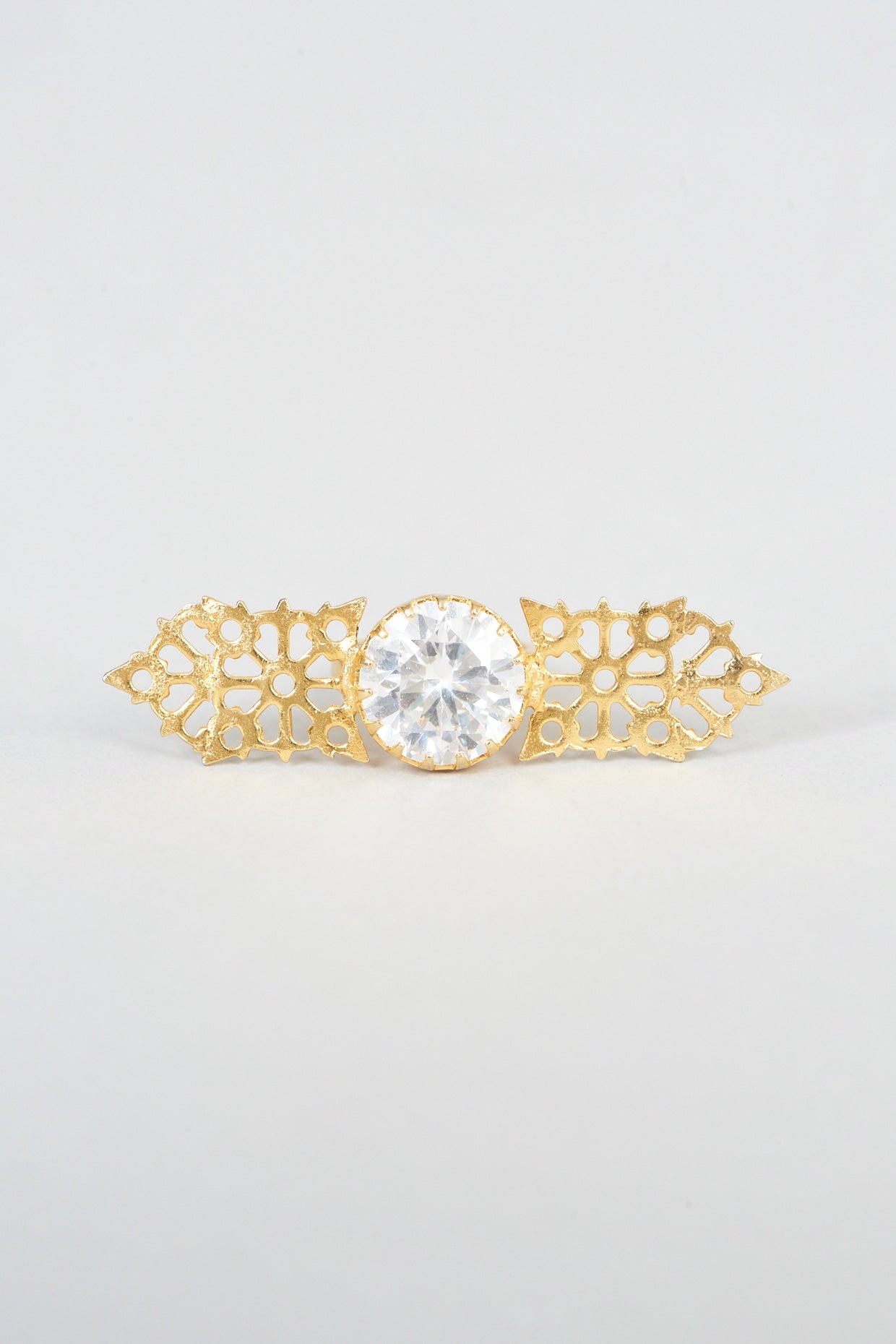 Gold Plated Crystal Ring