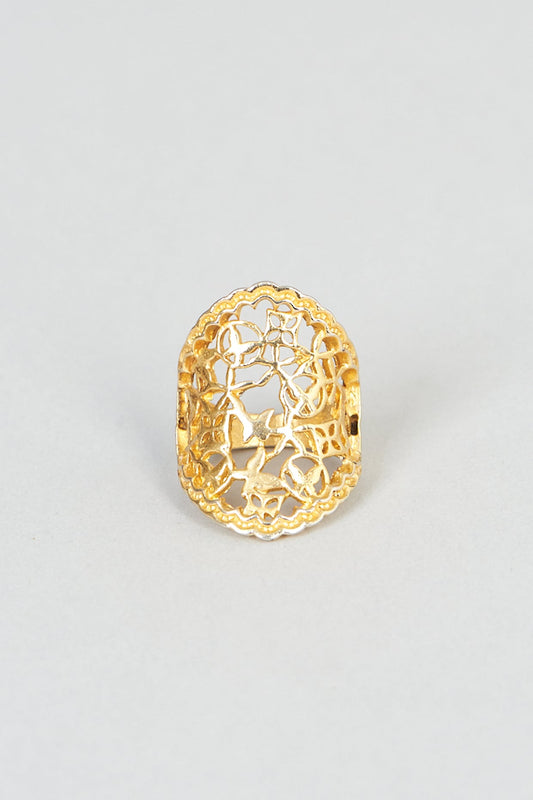 Gold Plated Brass Ring