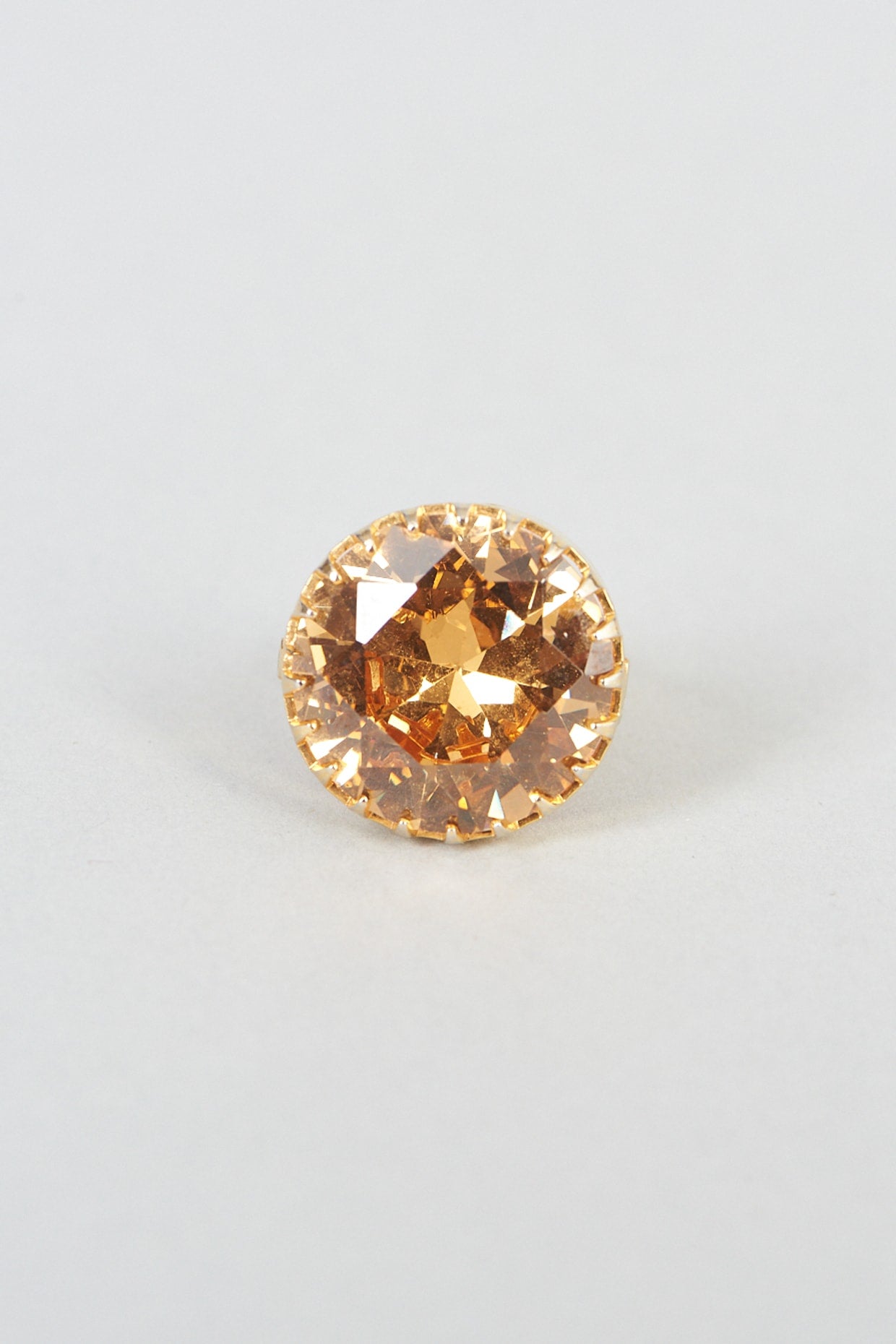 Gold Plated Crystal Ring