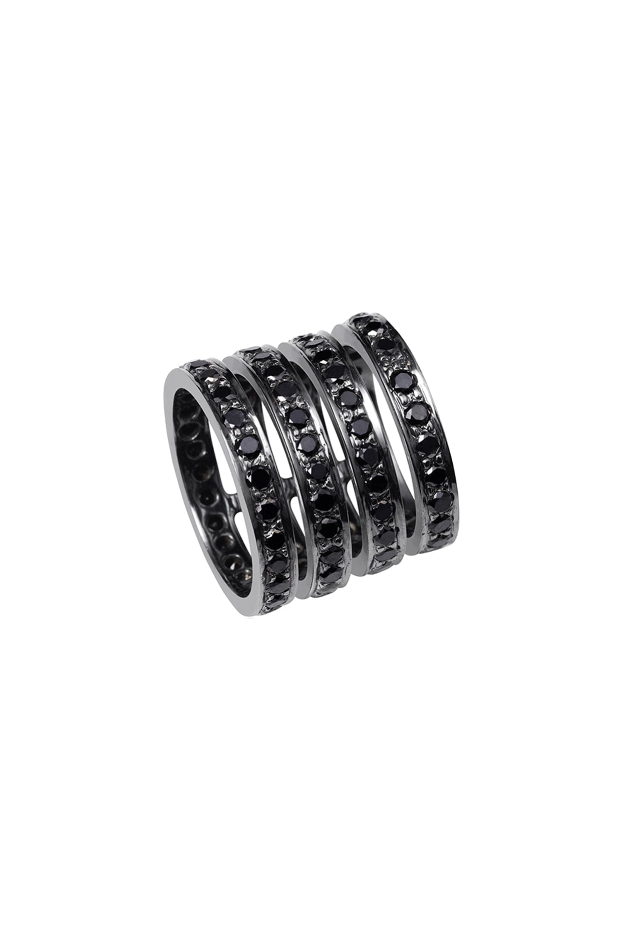 18 Kt Black Gold & Diamond Ring