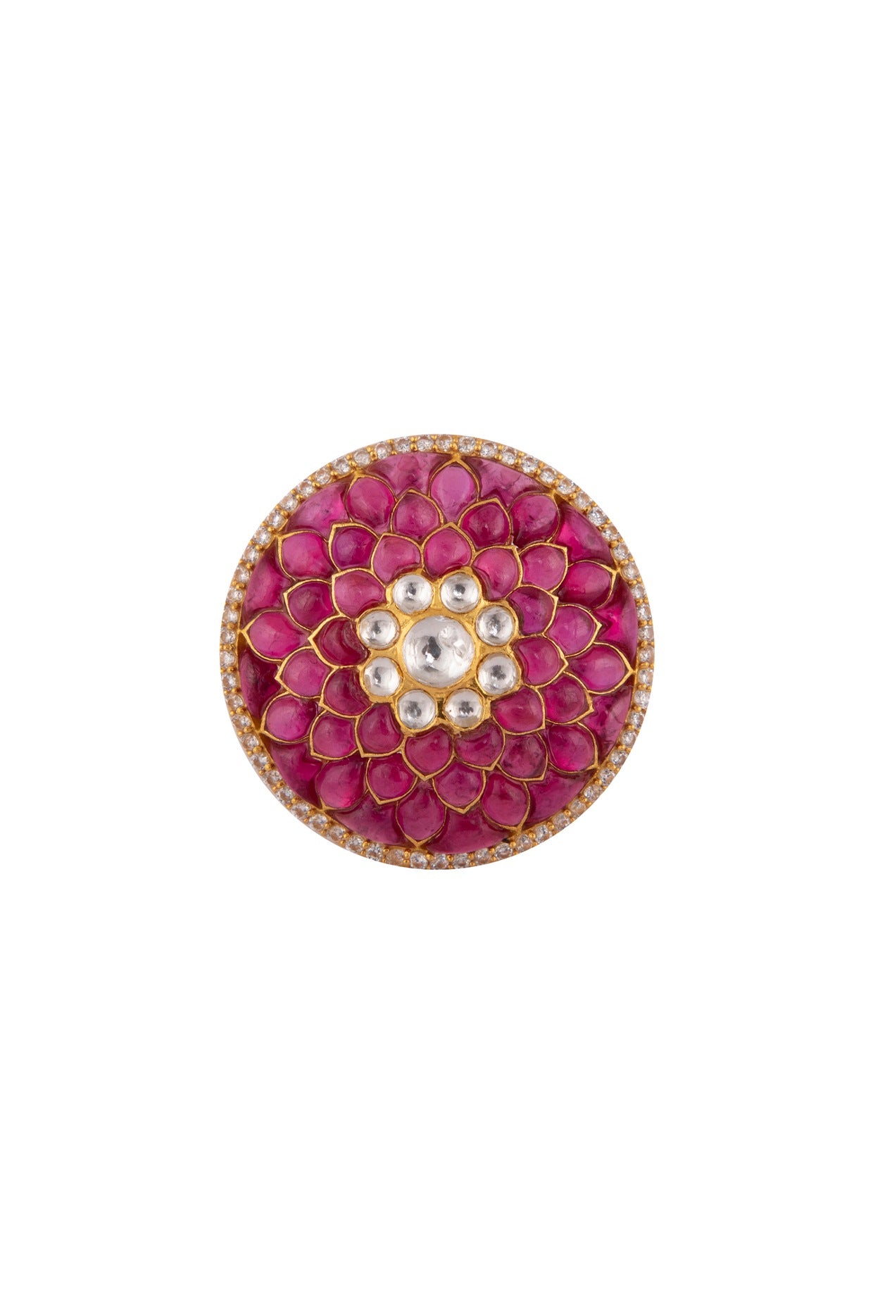 Gold Plated Ruby Ring