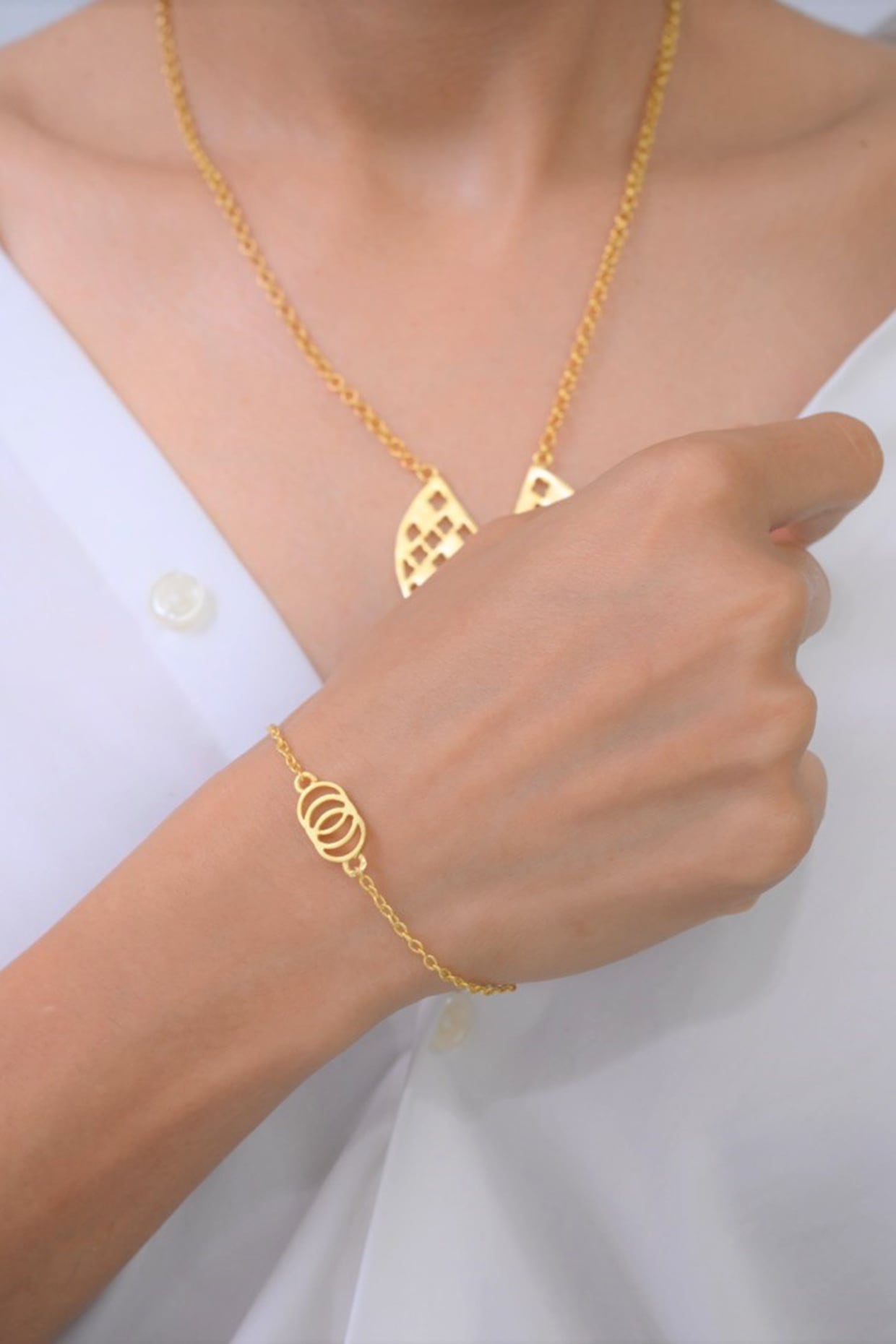 Gold Plated Karma Bracelet