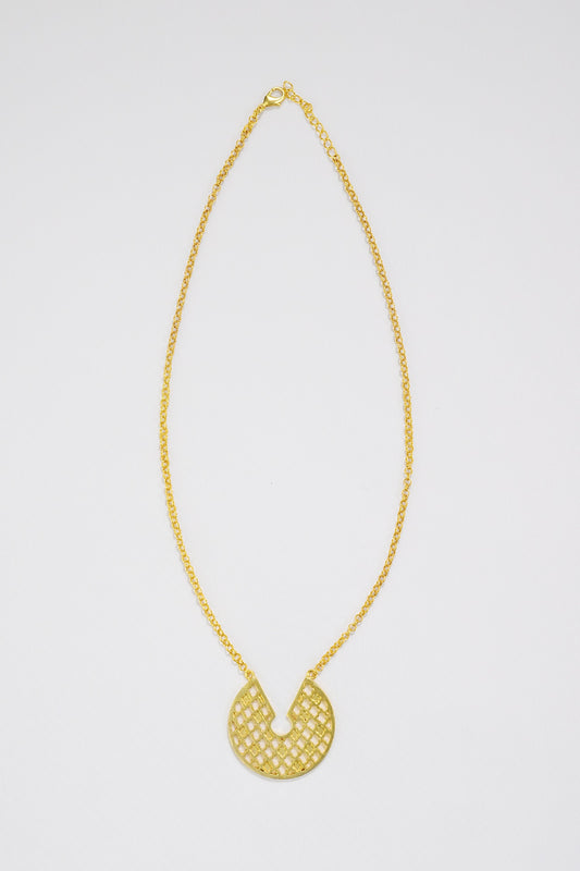 Gold Plated Jharoka Jaal Necklace