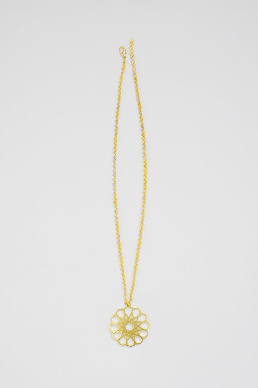 Gold Plated Jharoka Necklace