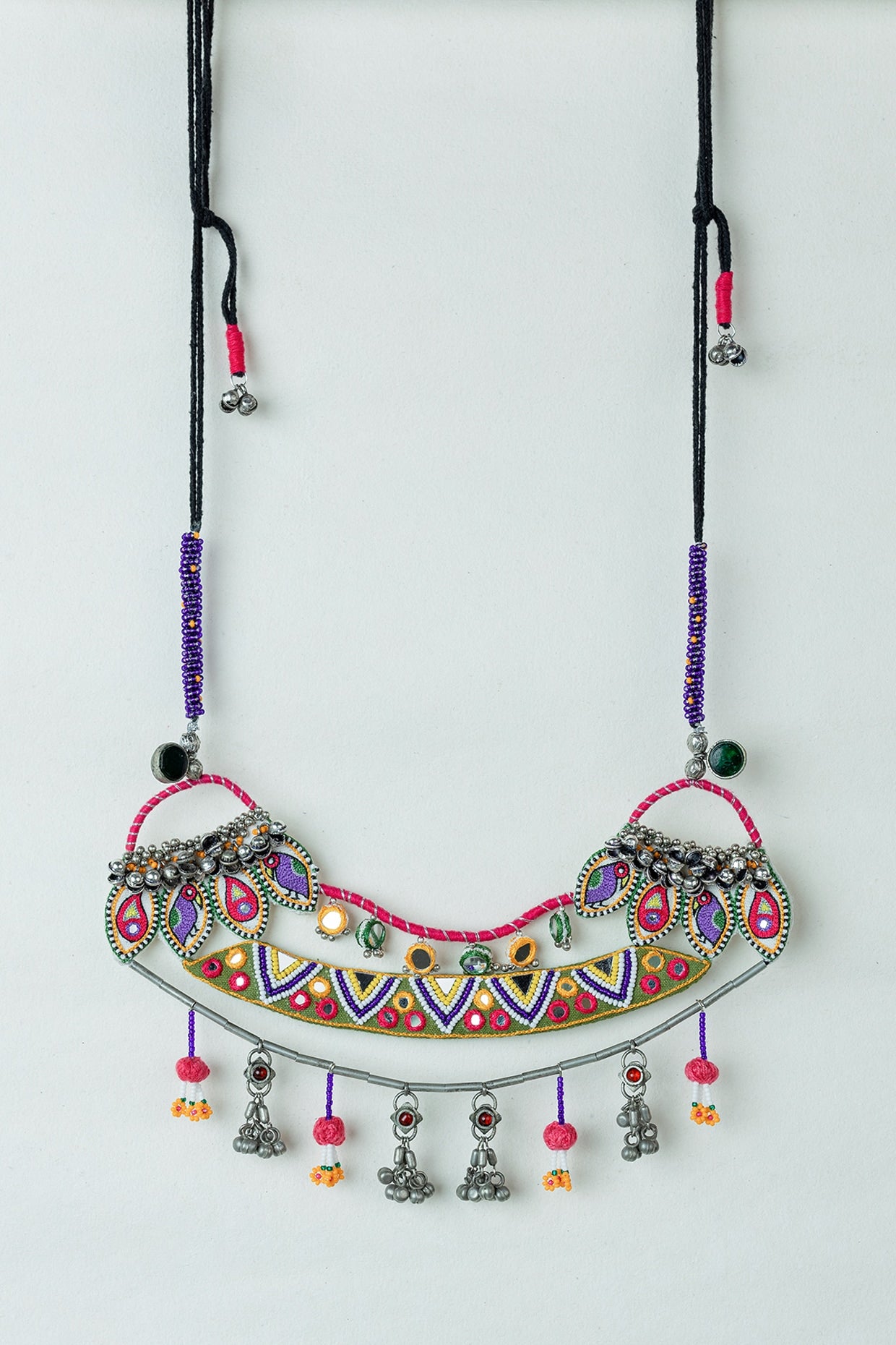 Multi-Colored Hanging Necklace