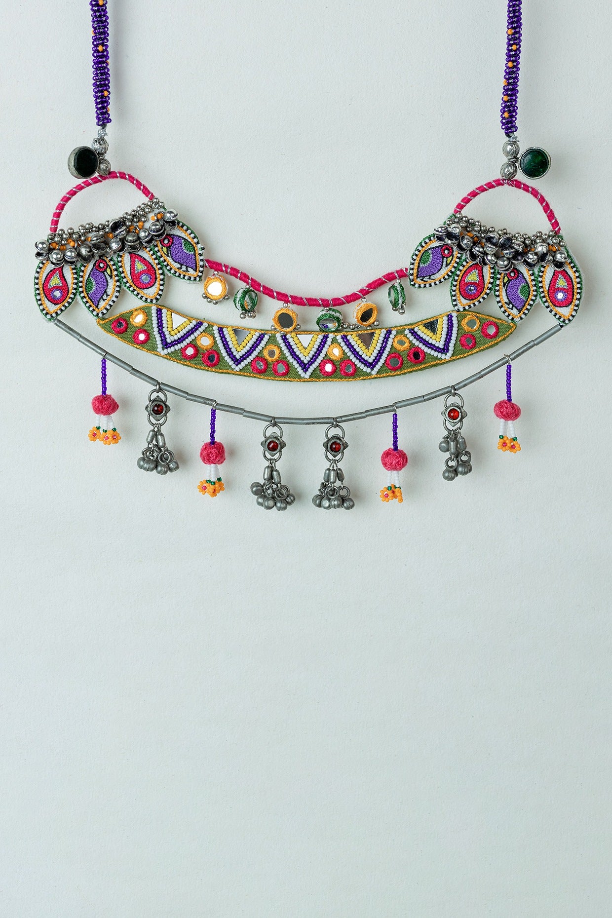 Multi-Colored Hanging Necklace