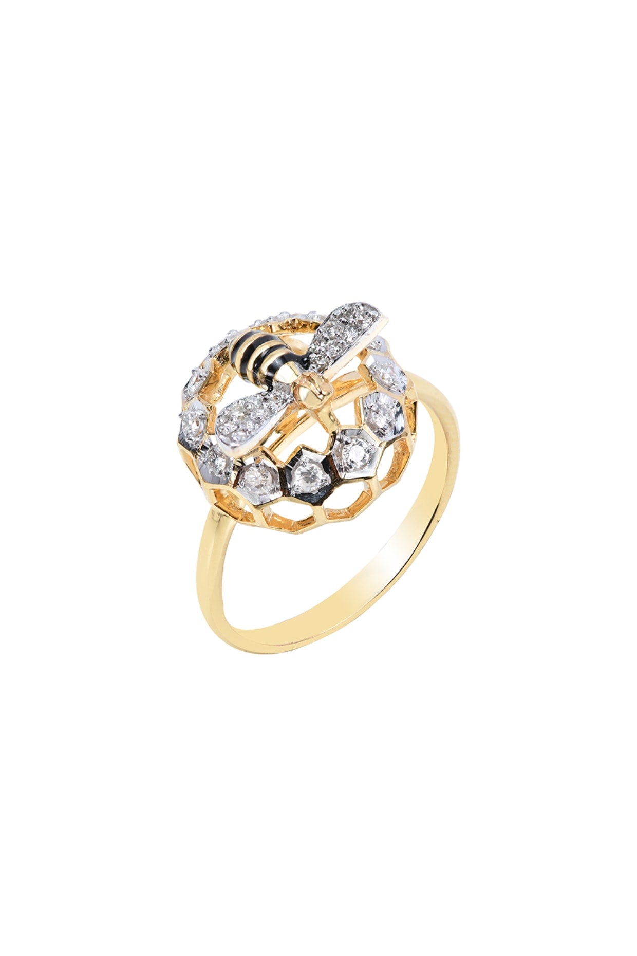 Two-Tone Finish Diamond Ring