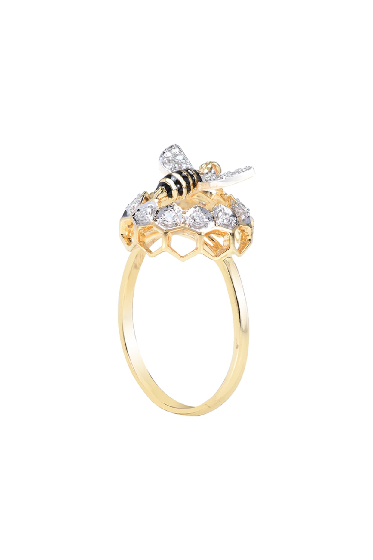 Two-Tone Finish Diamond Ring