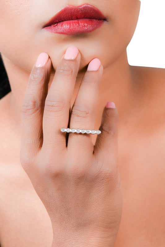 Two-Tone Finish Diamond Ring