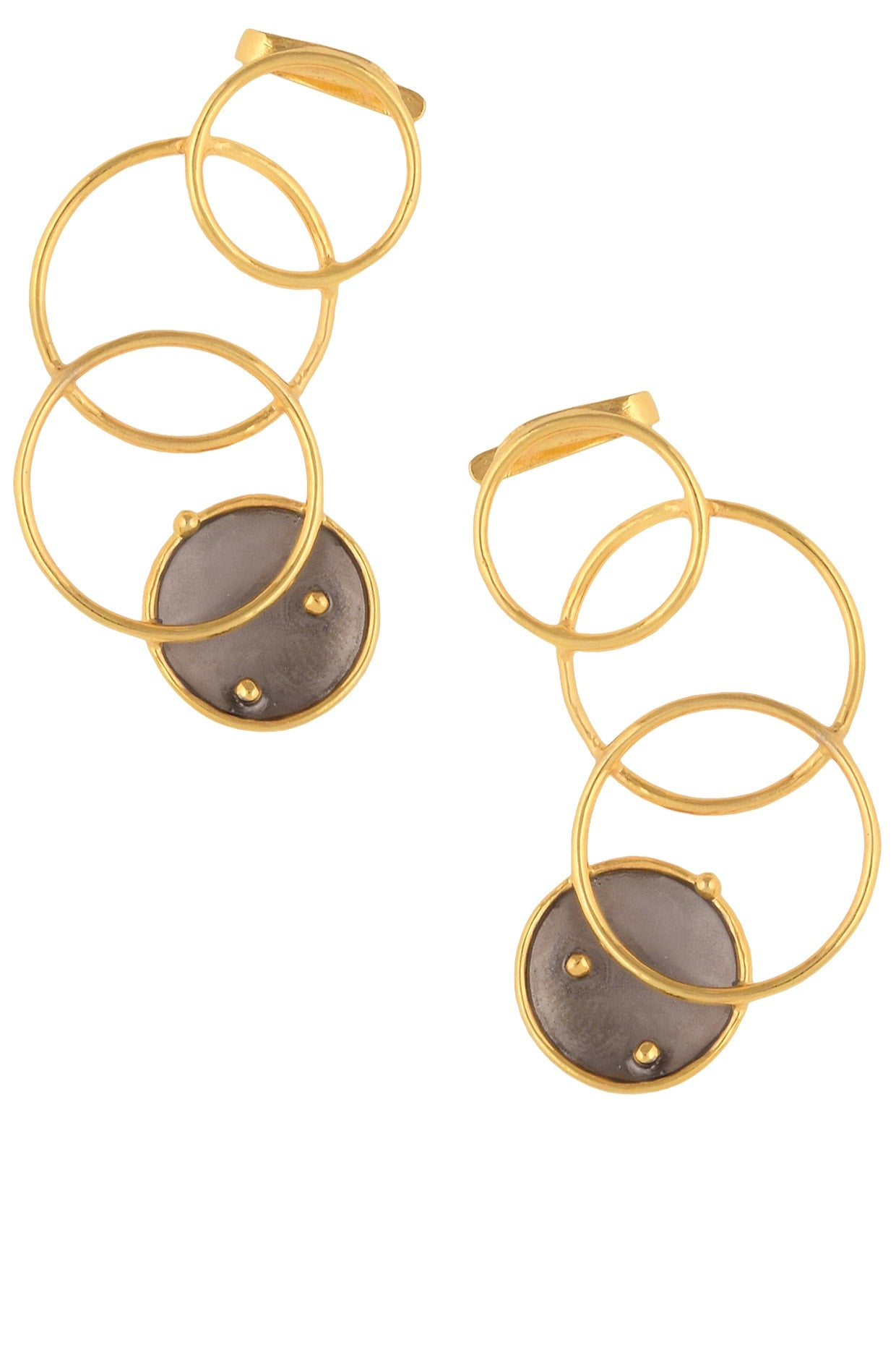 Gold Plated Flux Earrings