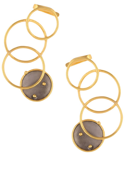 Gold Plated Flux Earrings