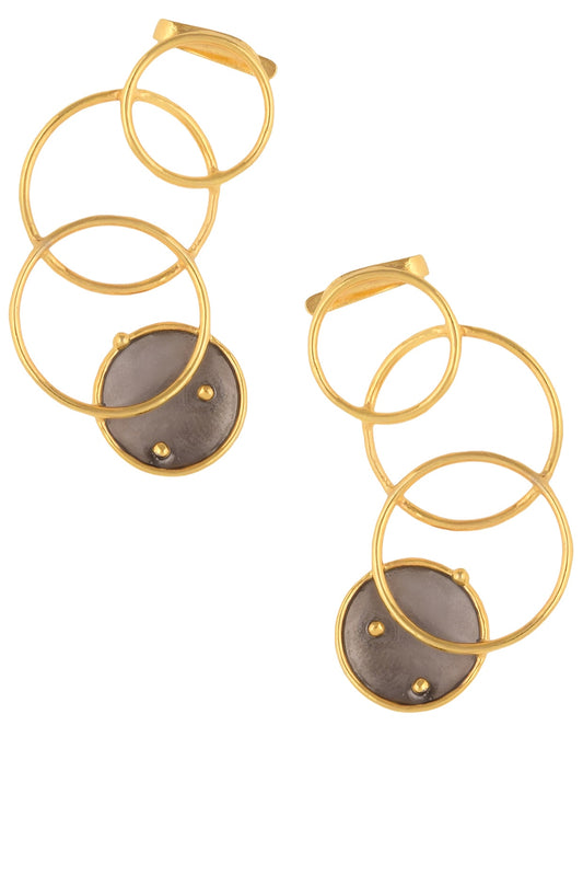 Gold Plated Flux Earrings