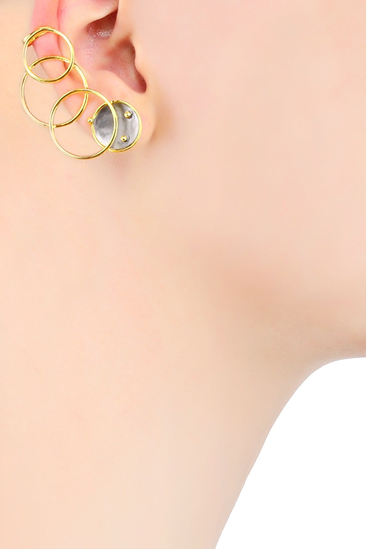 Gold Plated Flux Earrings