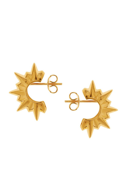 Gold Plated Mini Sun Stud Earrings