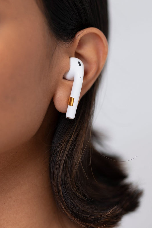 Gold Plated Active Tiny Pod Stud Earrings