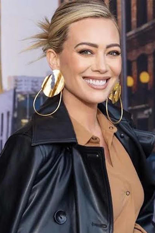 Gold Plated Handcrafted Textured Hoop Earrings