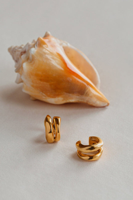 Gold Plated Luna Earcuffs