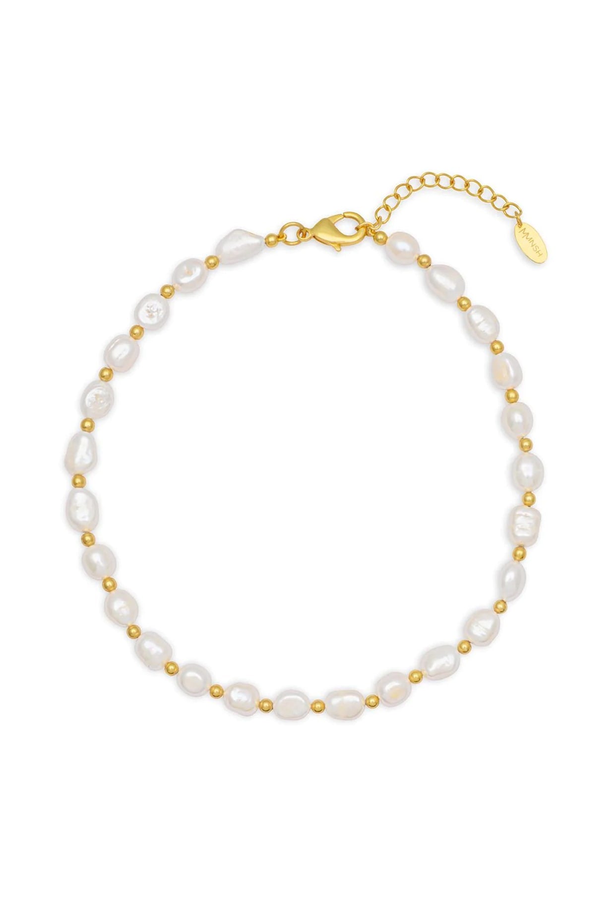 Gold Finish Pearl Handcrafted Necklace