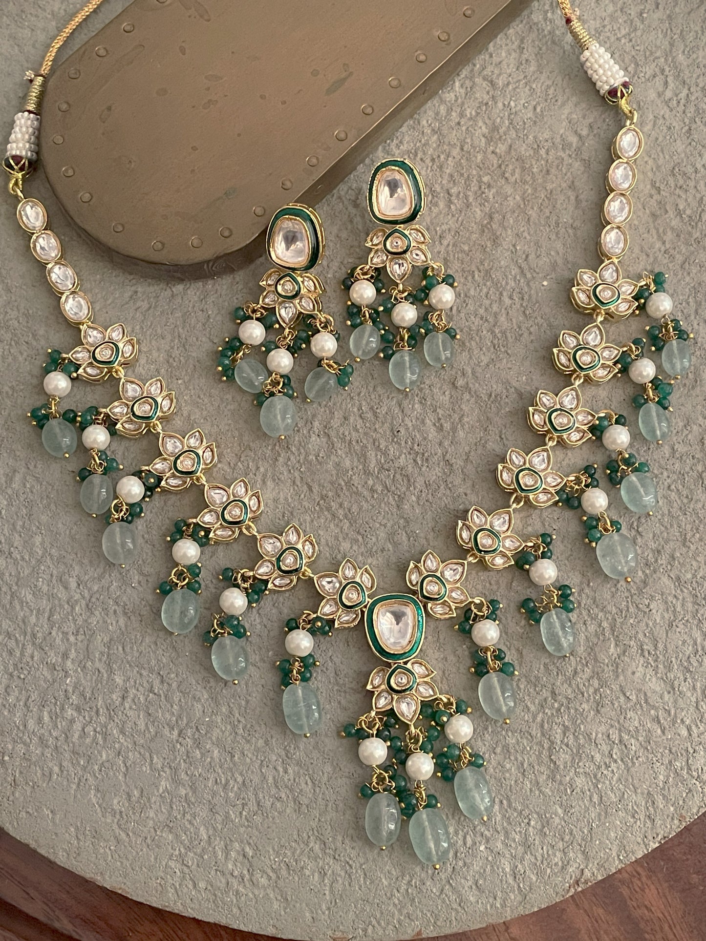 Jadau Floral Necklace Sets