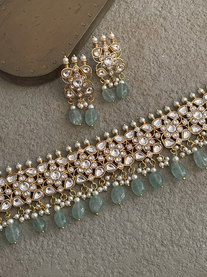 Regal Jadau Polki Choker Necklace Sets