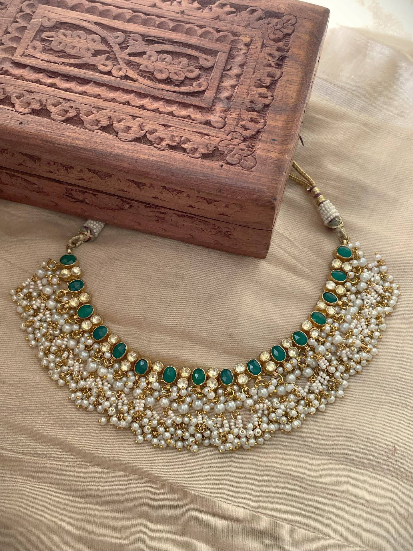 Emerald Pearl Necklace