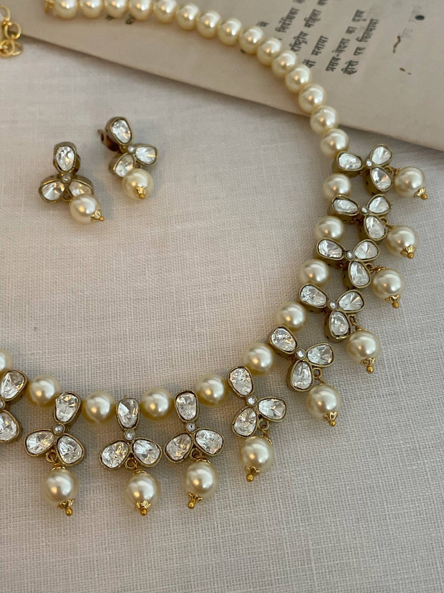 Pearl & Polki Classic Necklace