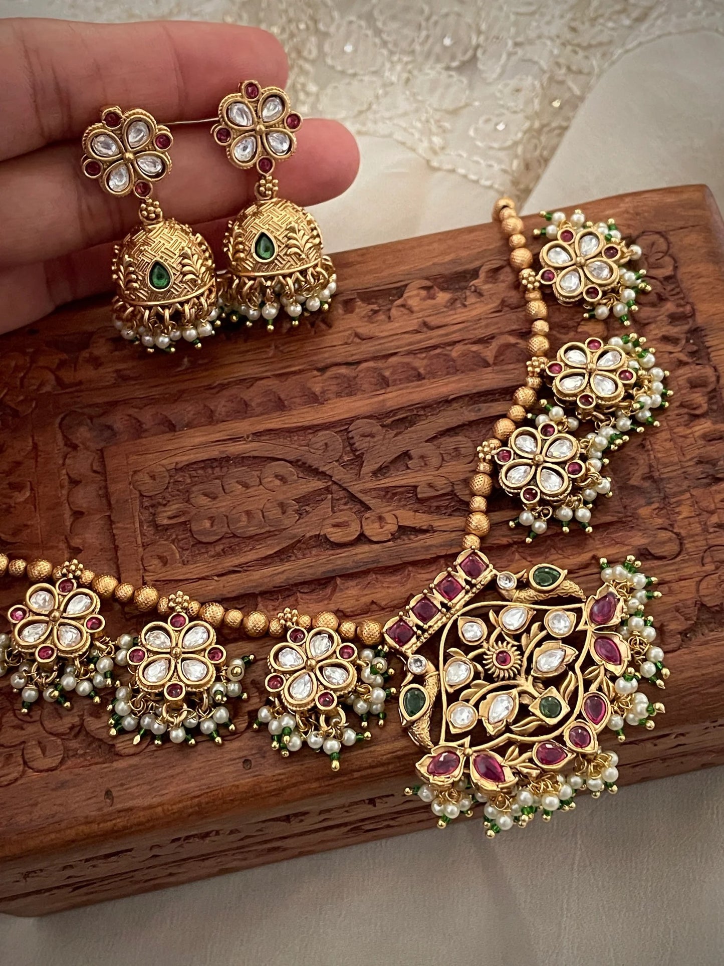 Floral Kundan Necklace