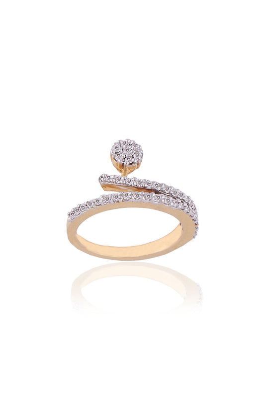 Gold Plated Diamond Ring