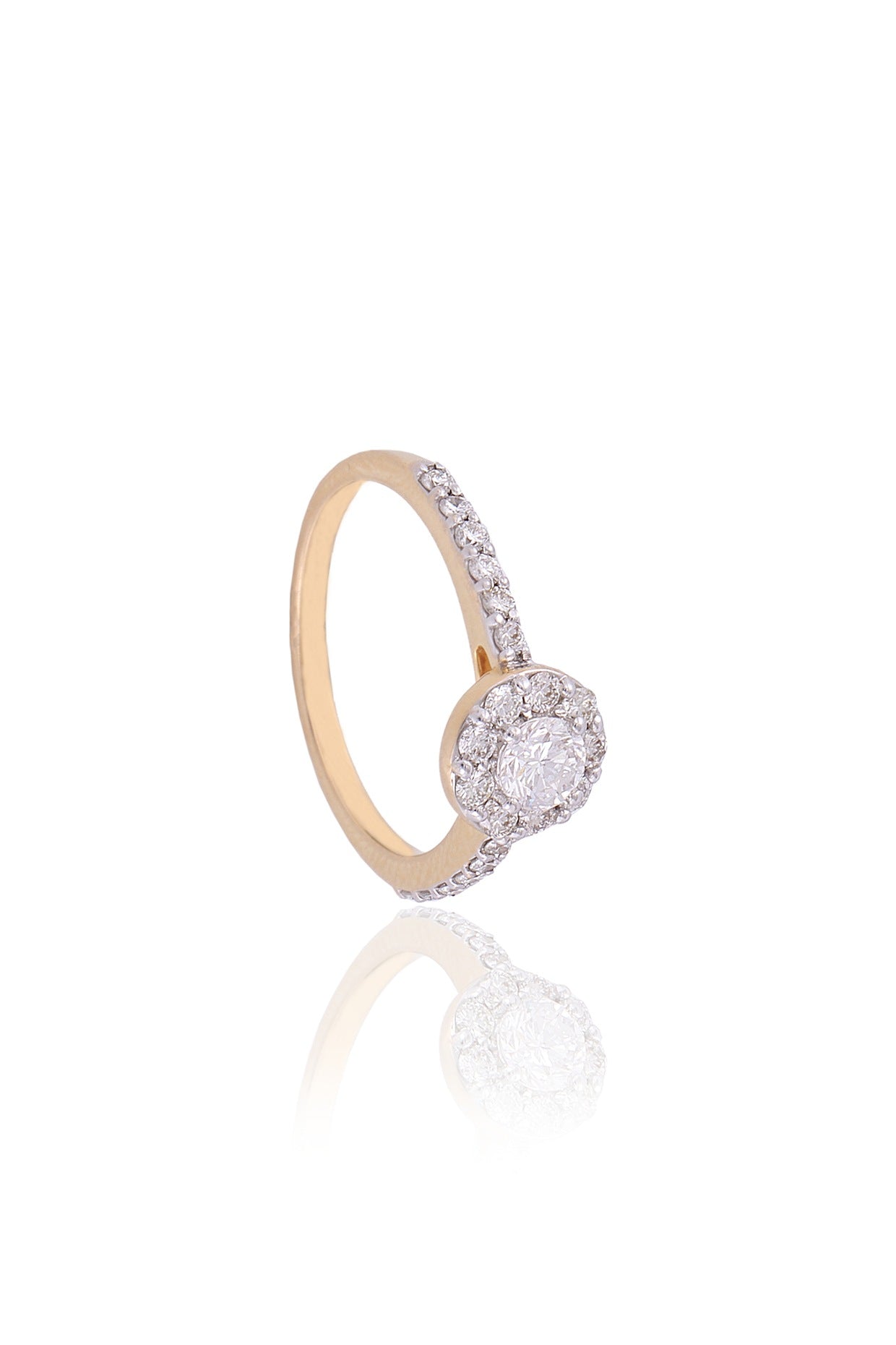 Rose Gold Plated Diamond Ring