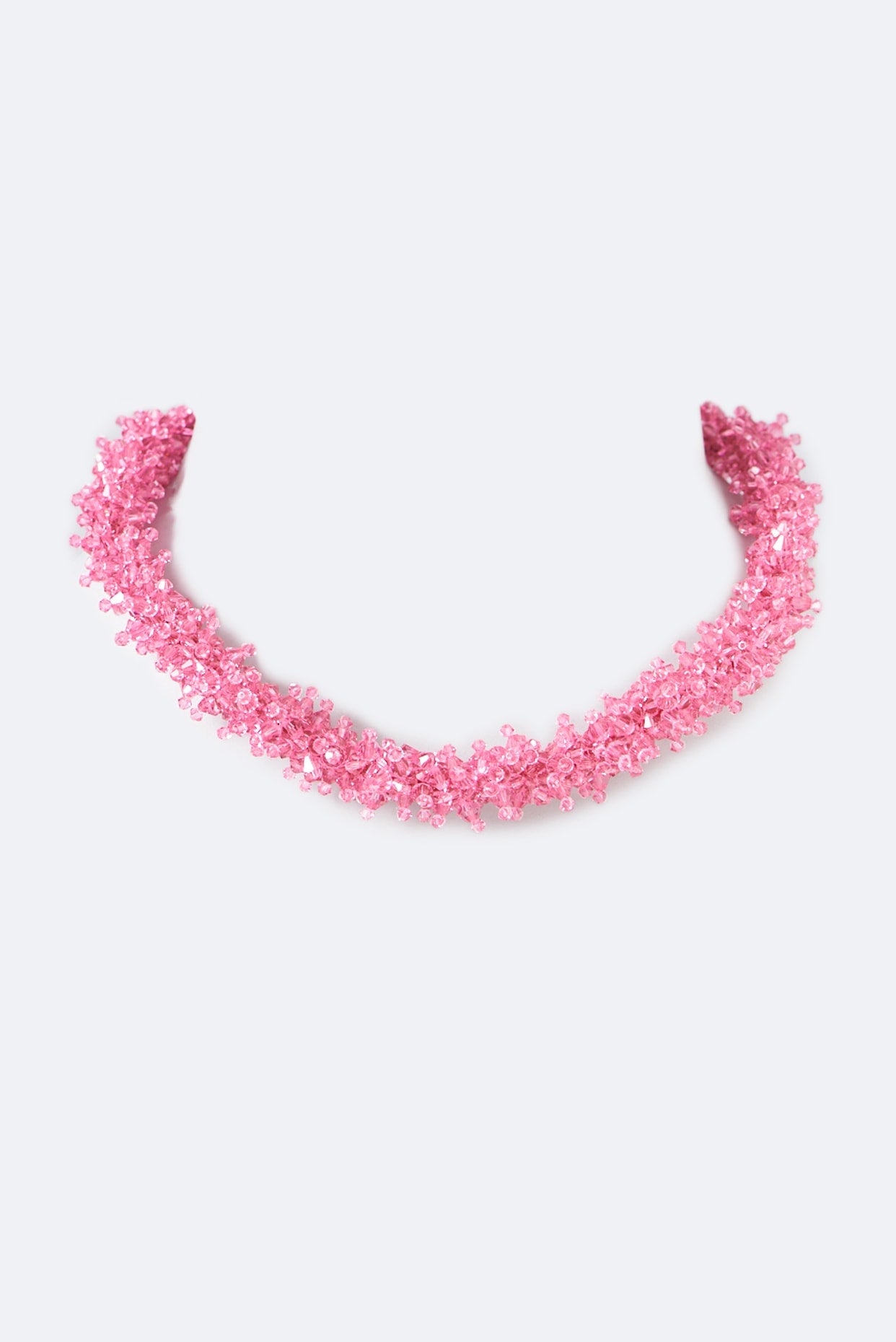 Rose Pink Xillion Swarovski Crystal Choker Necklace