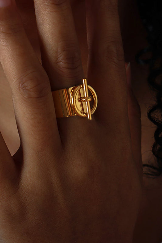 Gold Plated Chunky Knot Ring