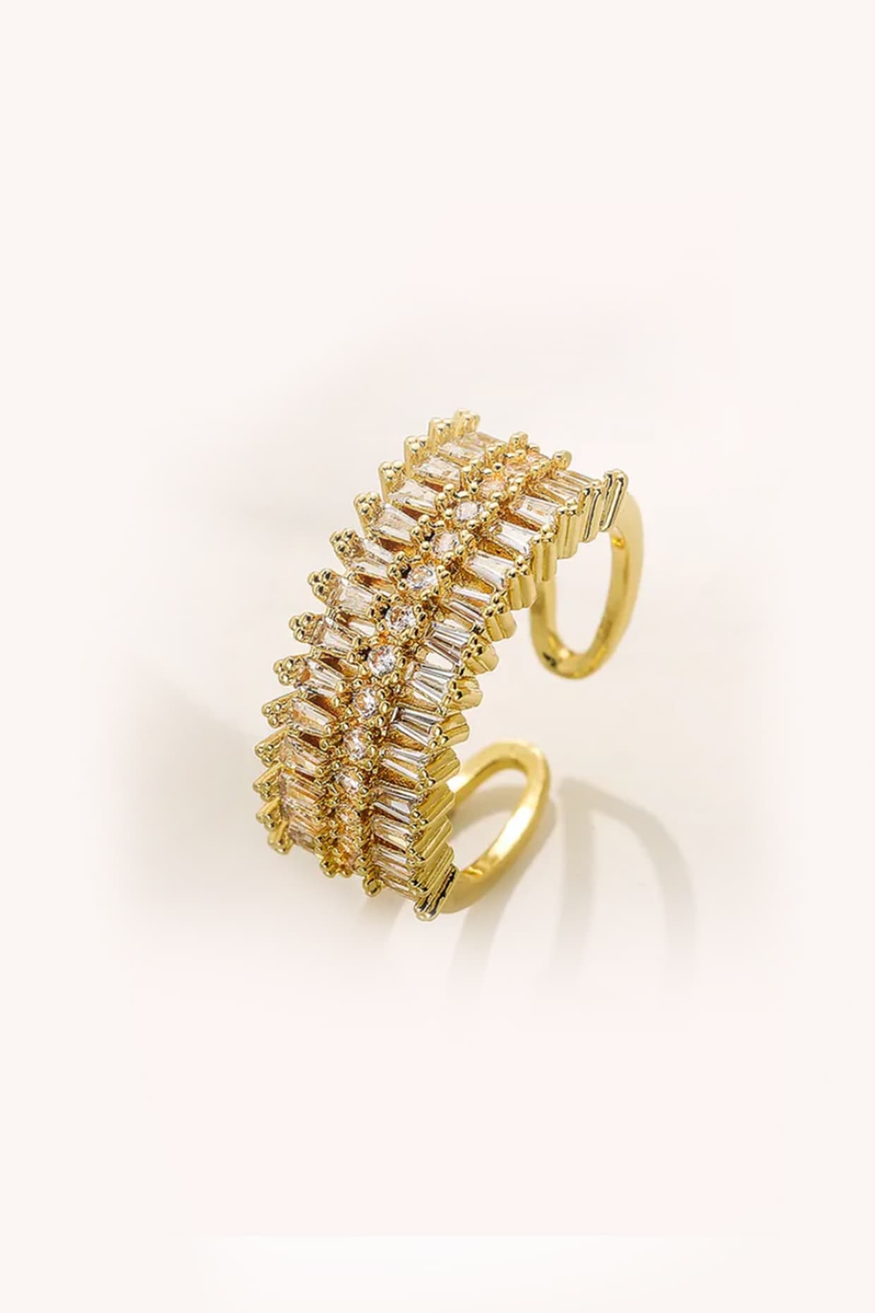 Gold Plated Zircon Ring