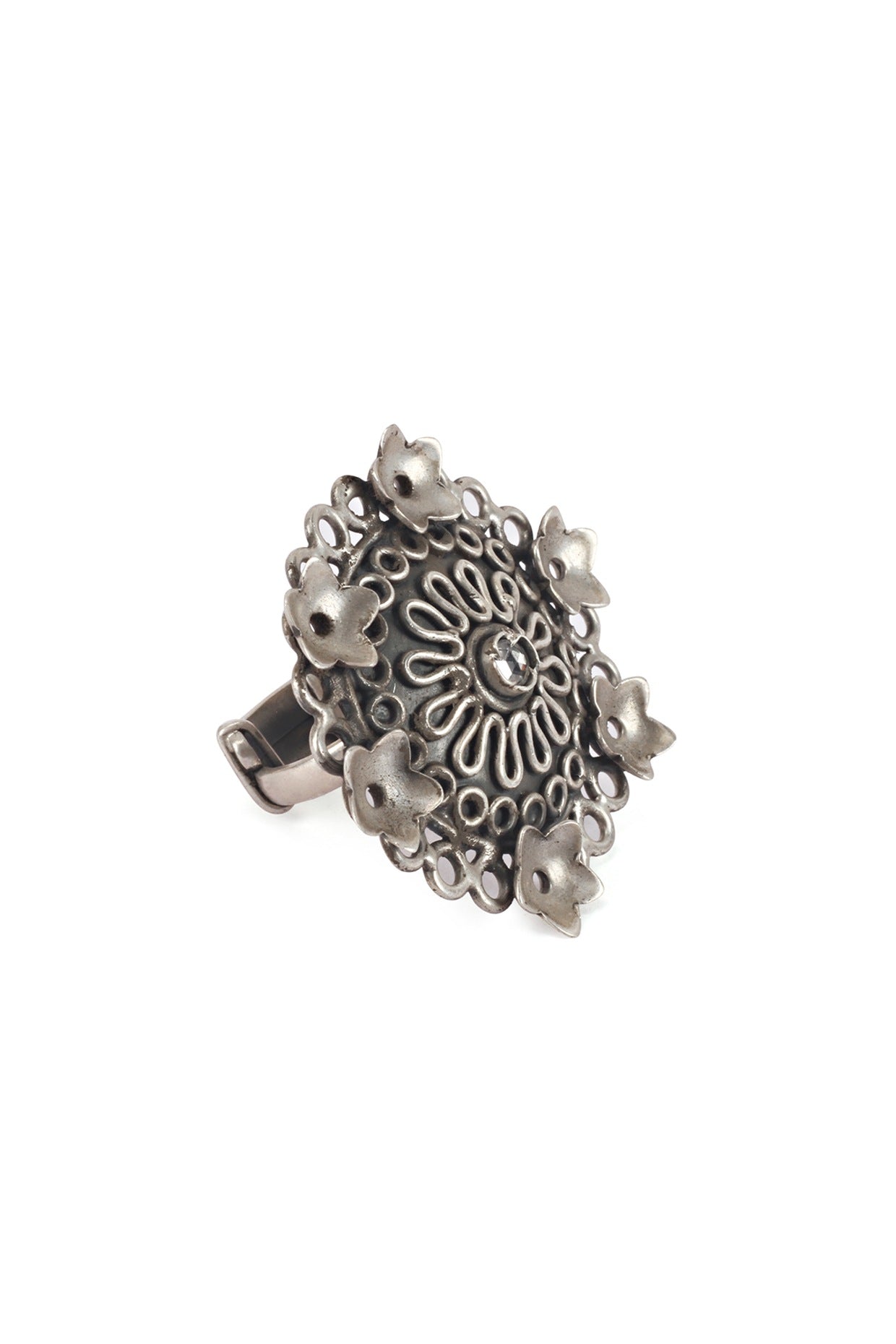 Silver Handcrafted Ring In Sterling Silver