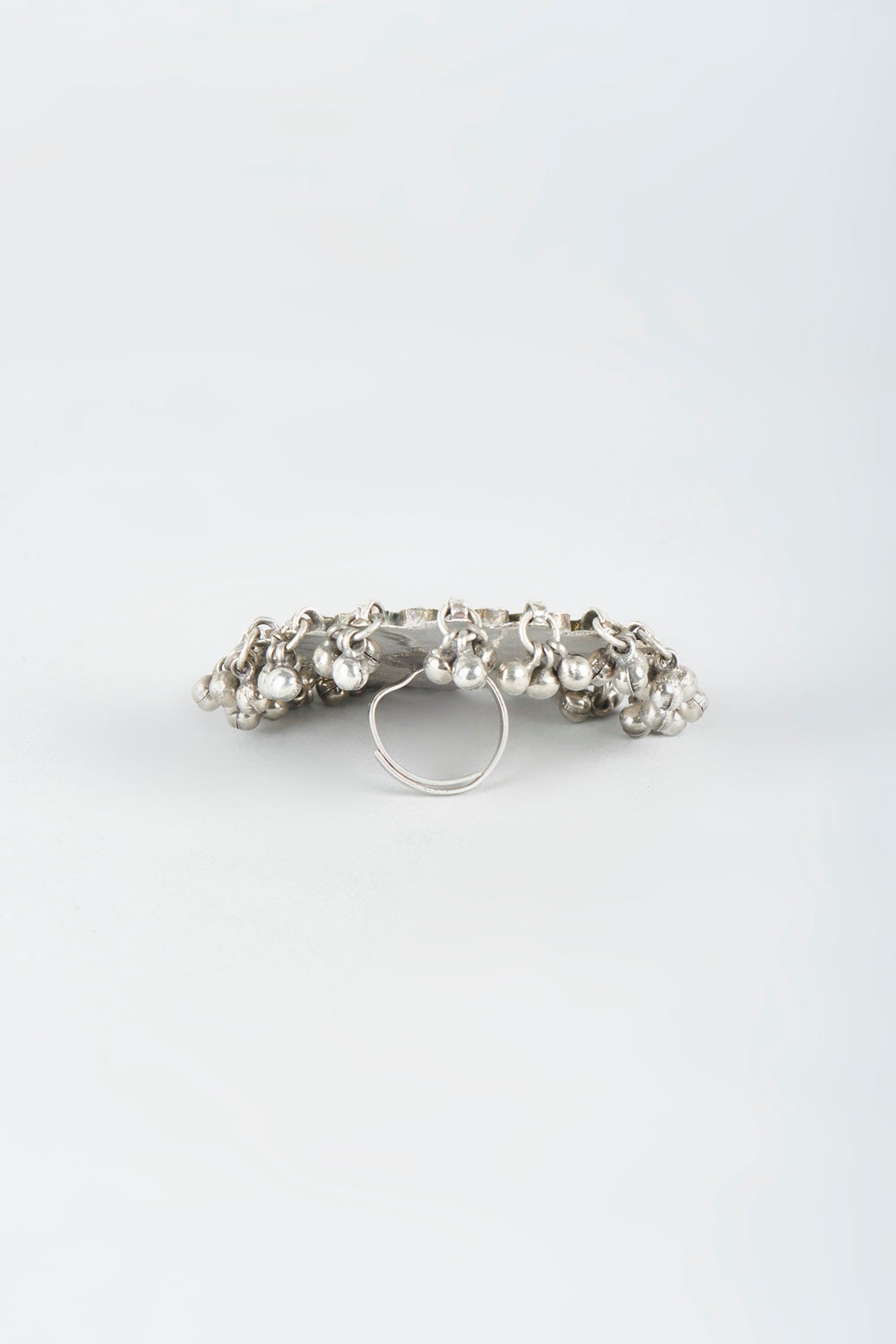 White Finish Alloy Ring