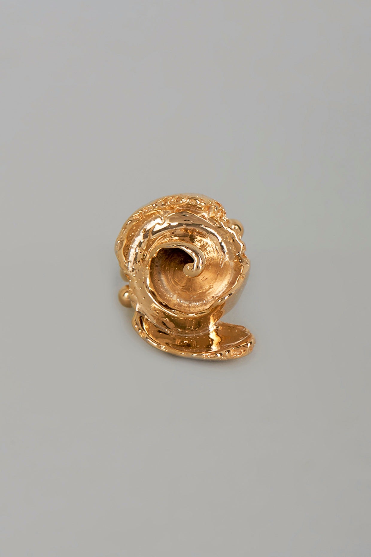 Gold Finish Rosette Ring